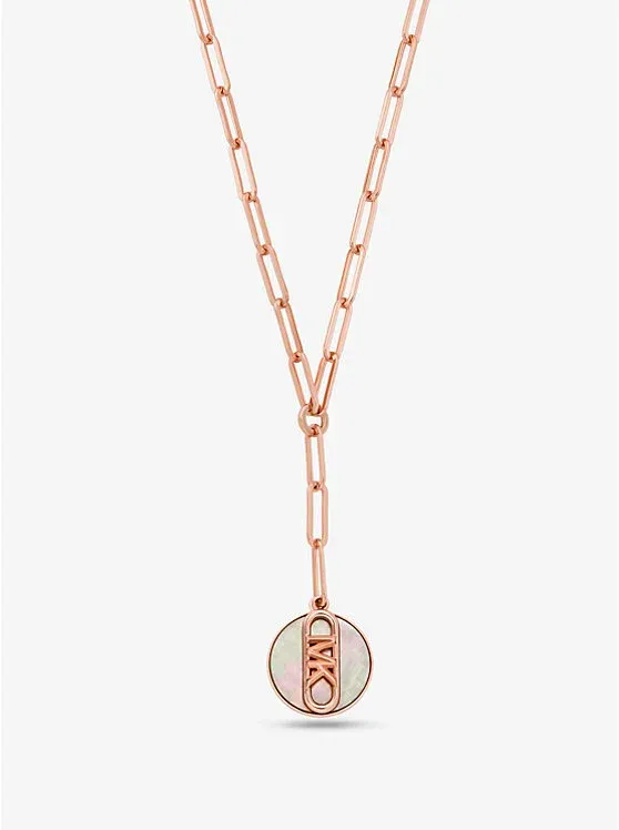 Precious Metal-Plated Brass Empire Chain-Link Necklace