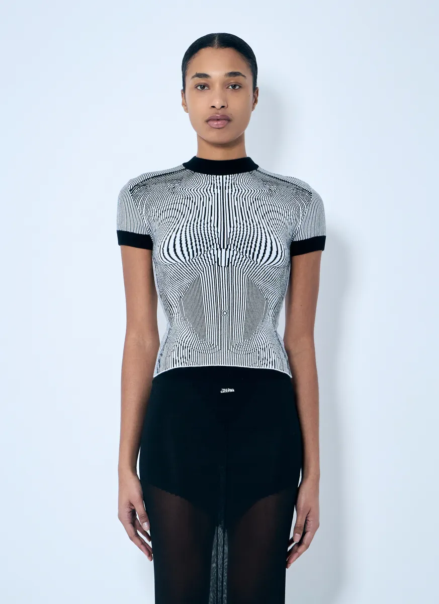 Morphing Pinstripe Top