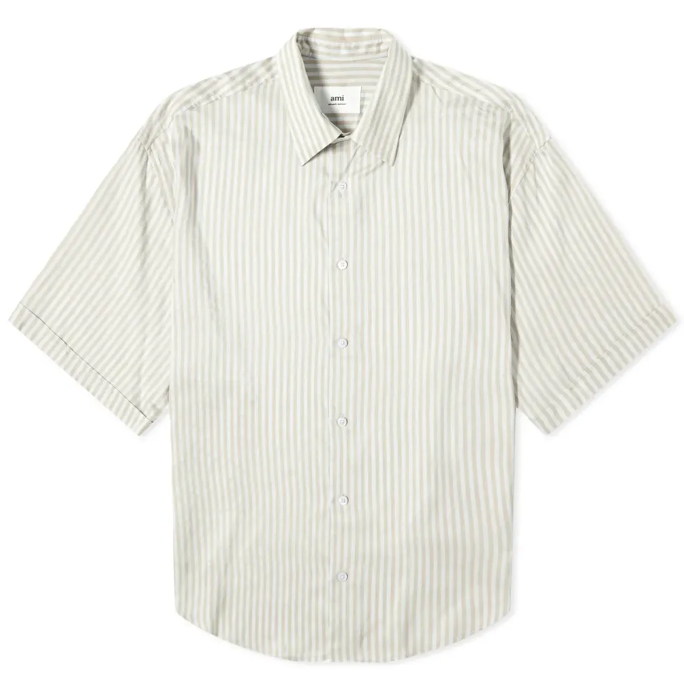 Boxy Short Sleeve Stripe Shirt