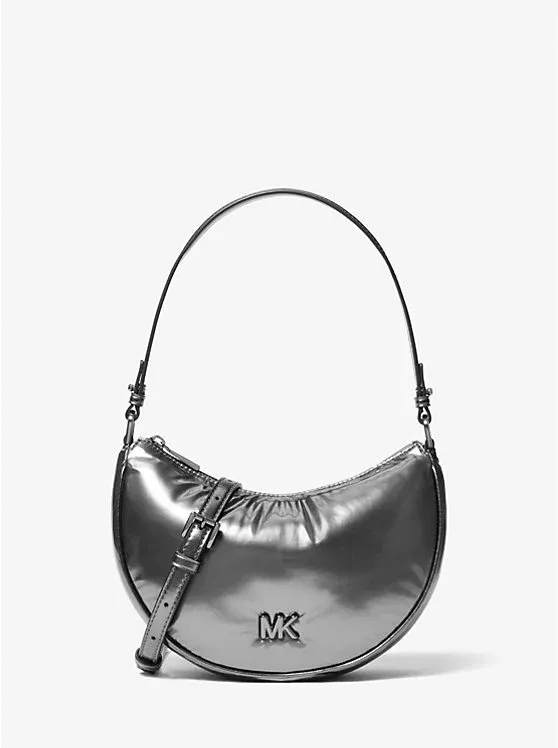 Kyla Small Puffy Metallic Convertible Pochette