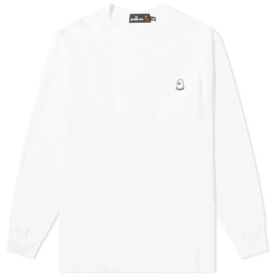 Long Sleeve Pocket Wide T-Shirt