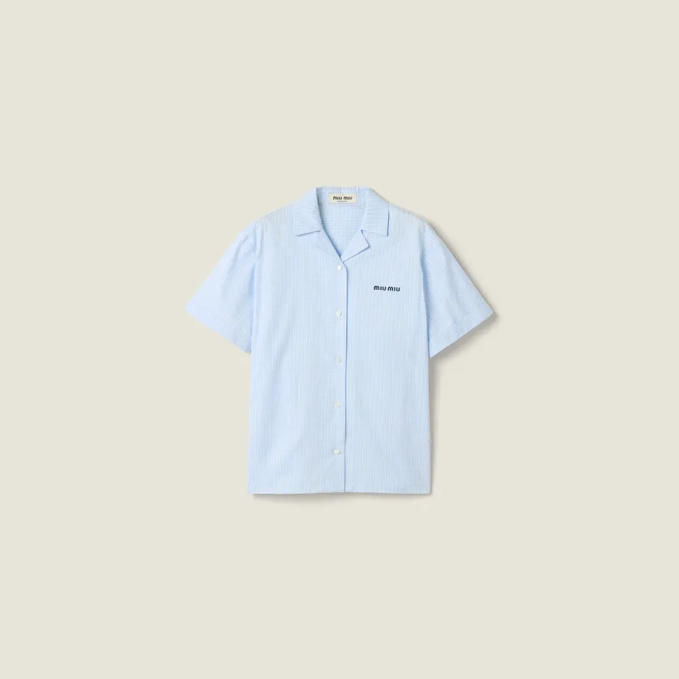 Gingham check shirt