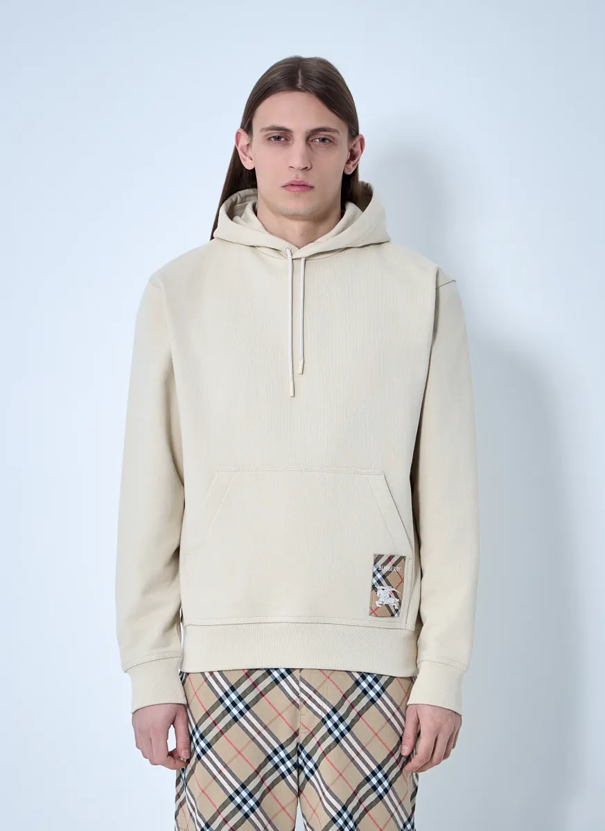 Logo Patch Hooded Sweatshirt