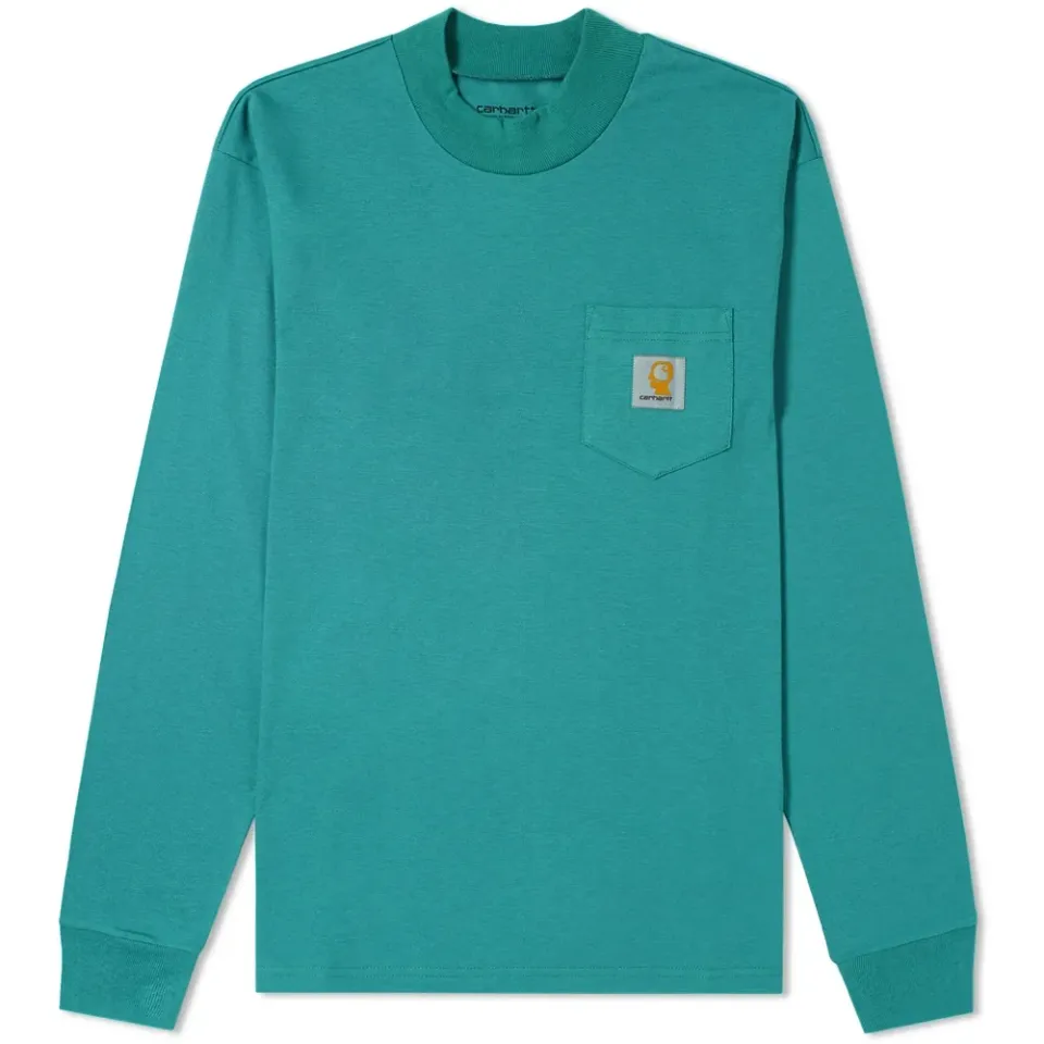 x Carhartt Long Sleeve Swan Mock Neck Tee