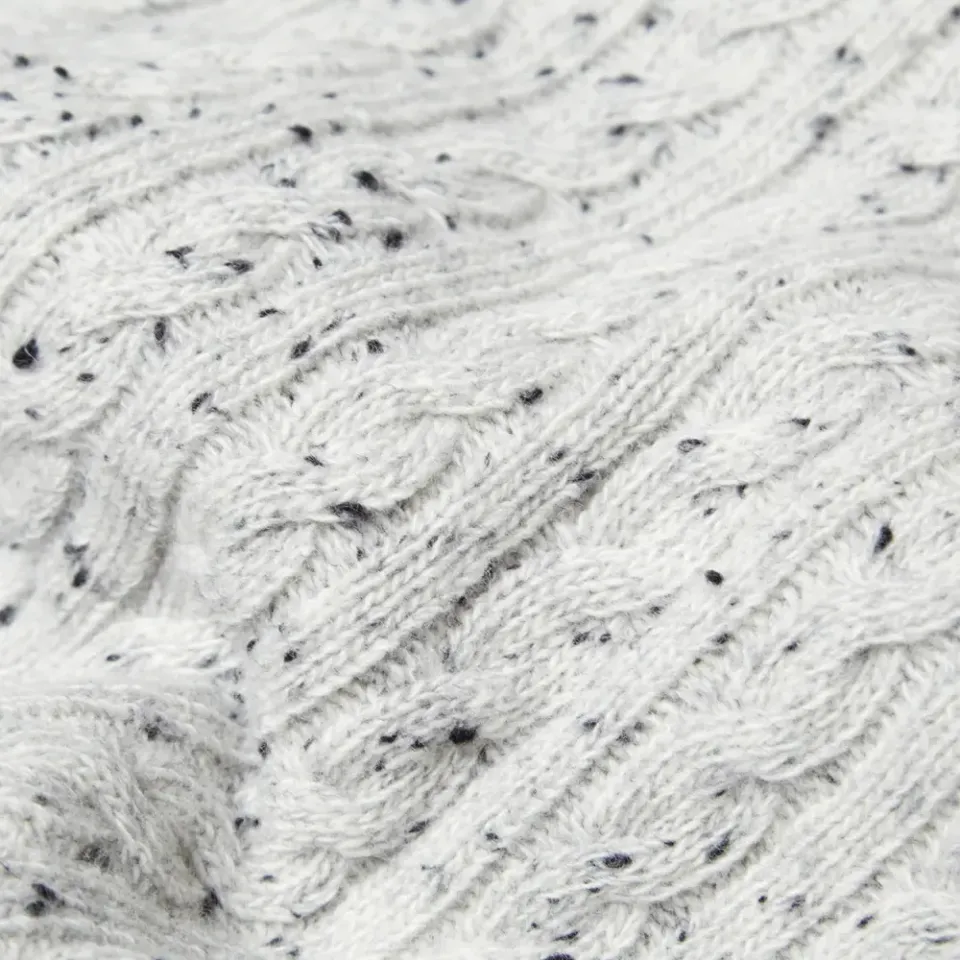 AMI Cable Knit Roll Neck