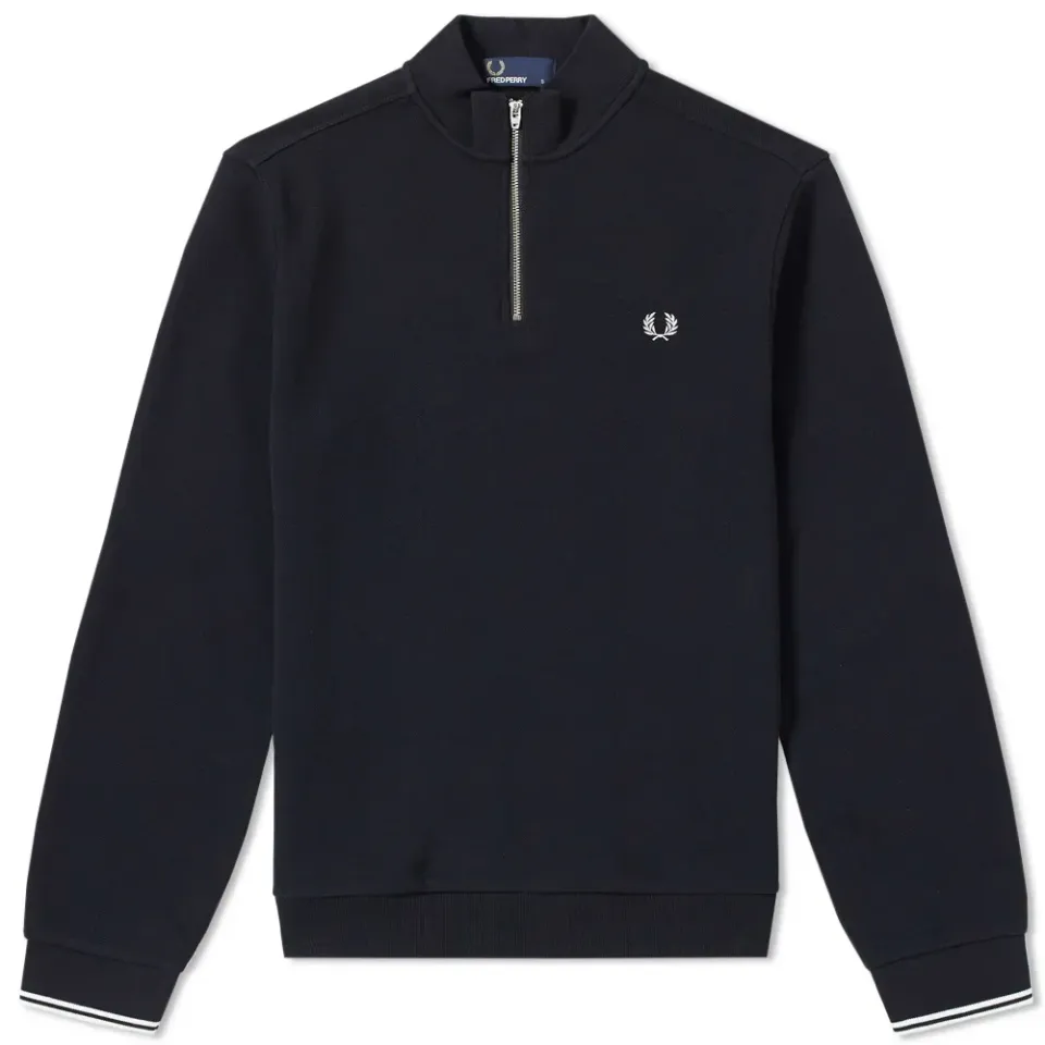 Fred Perry Long Sleeve Zip Neck Polo