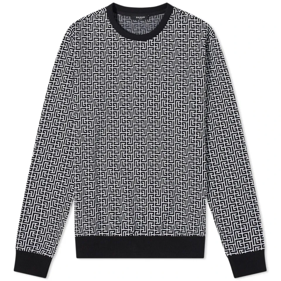 Monogram Crew Knit