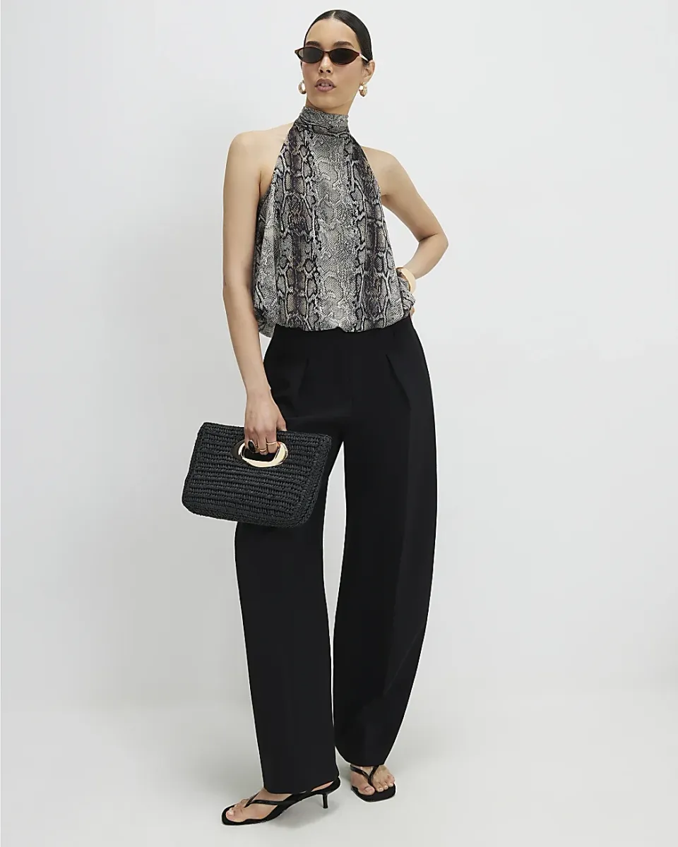 Barrel Leg Trousers