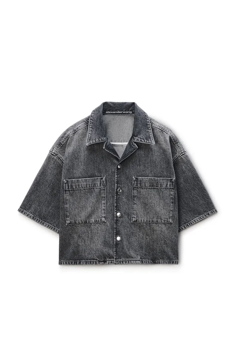 Cropped Short Sleeve Shirt