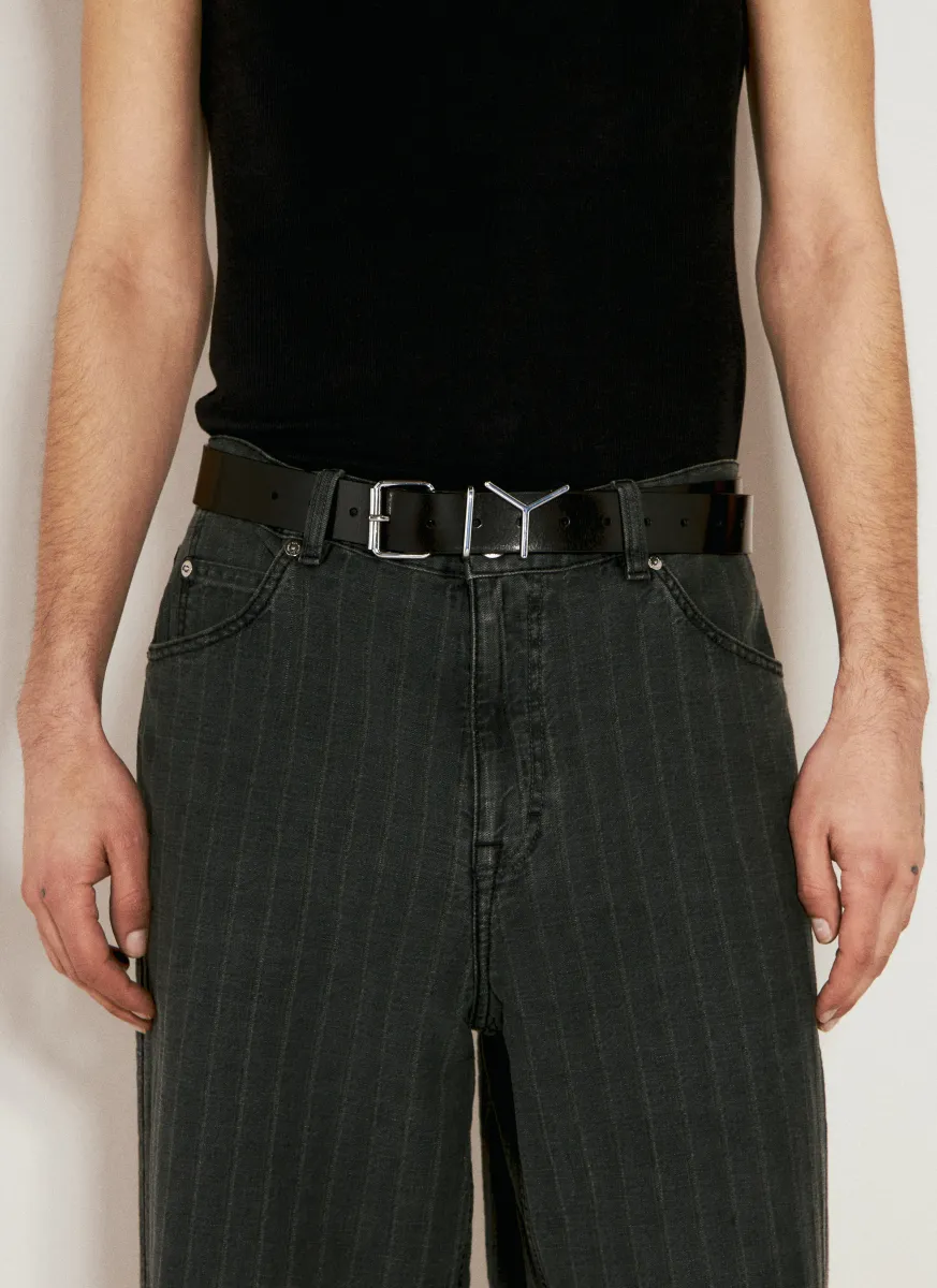 Y Leather Belt