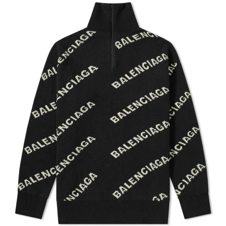 All Over Logo Turtleneck Knit