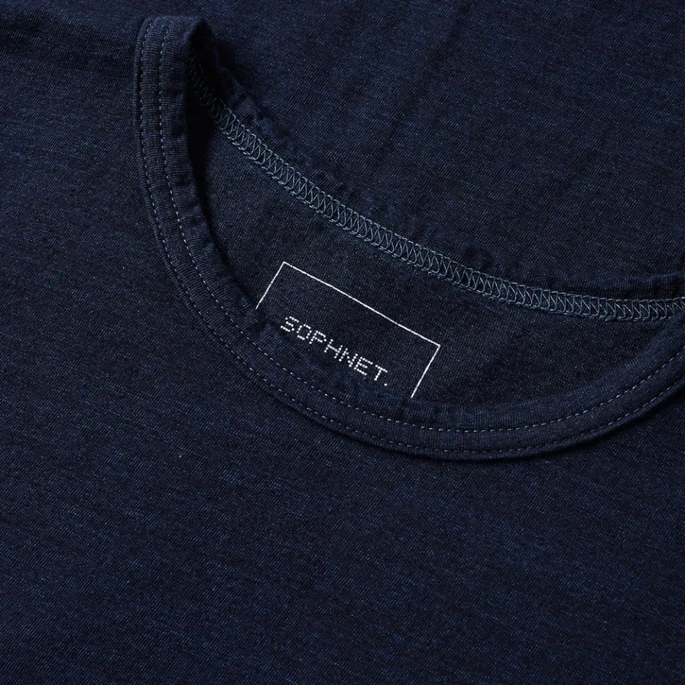 SOPHNET. Camouflage Side Panel Indigo Tee