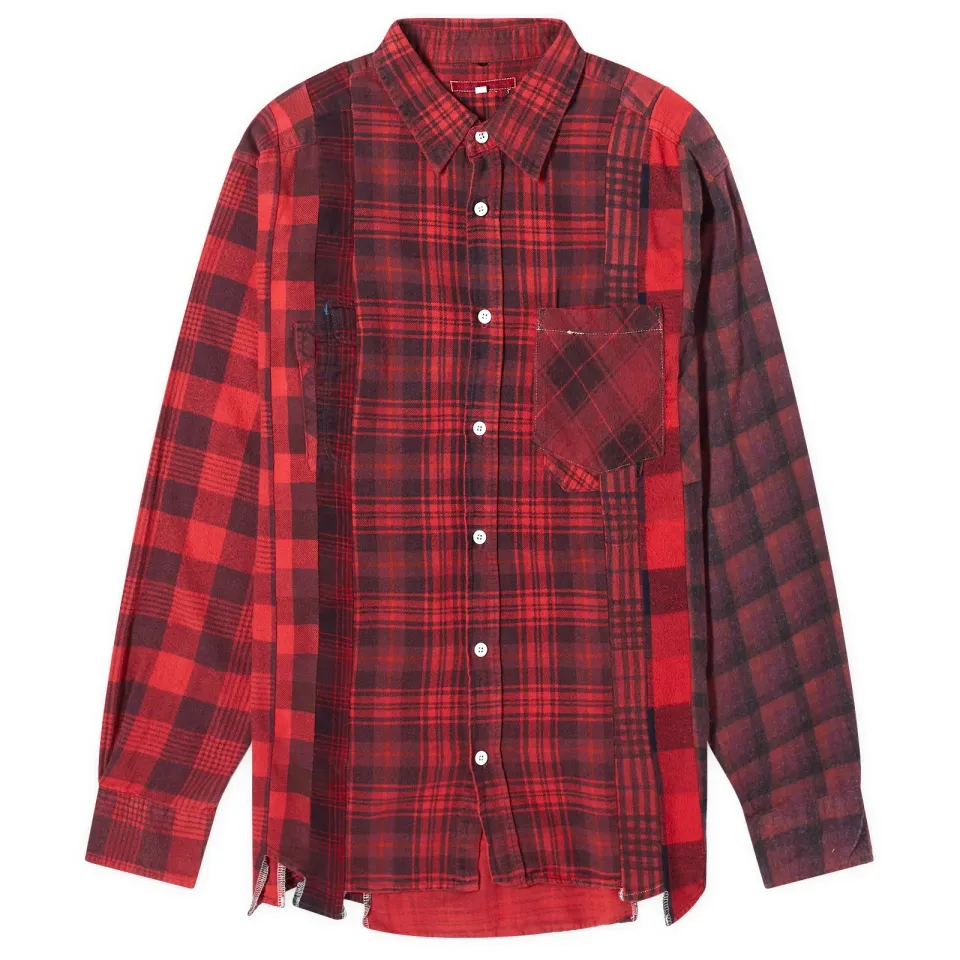 7 Cuts Over Dyed Flannel Shirt