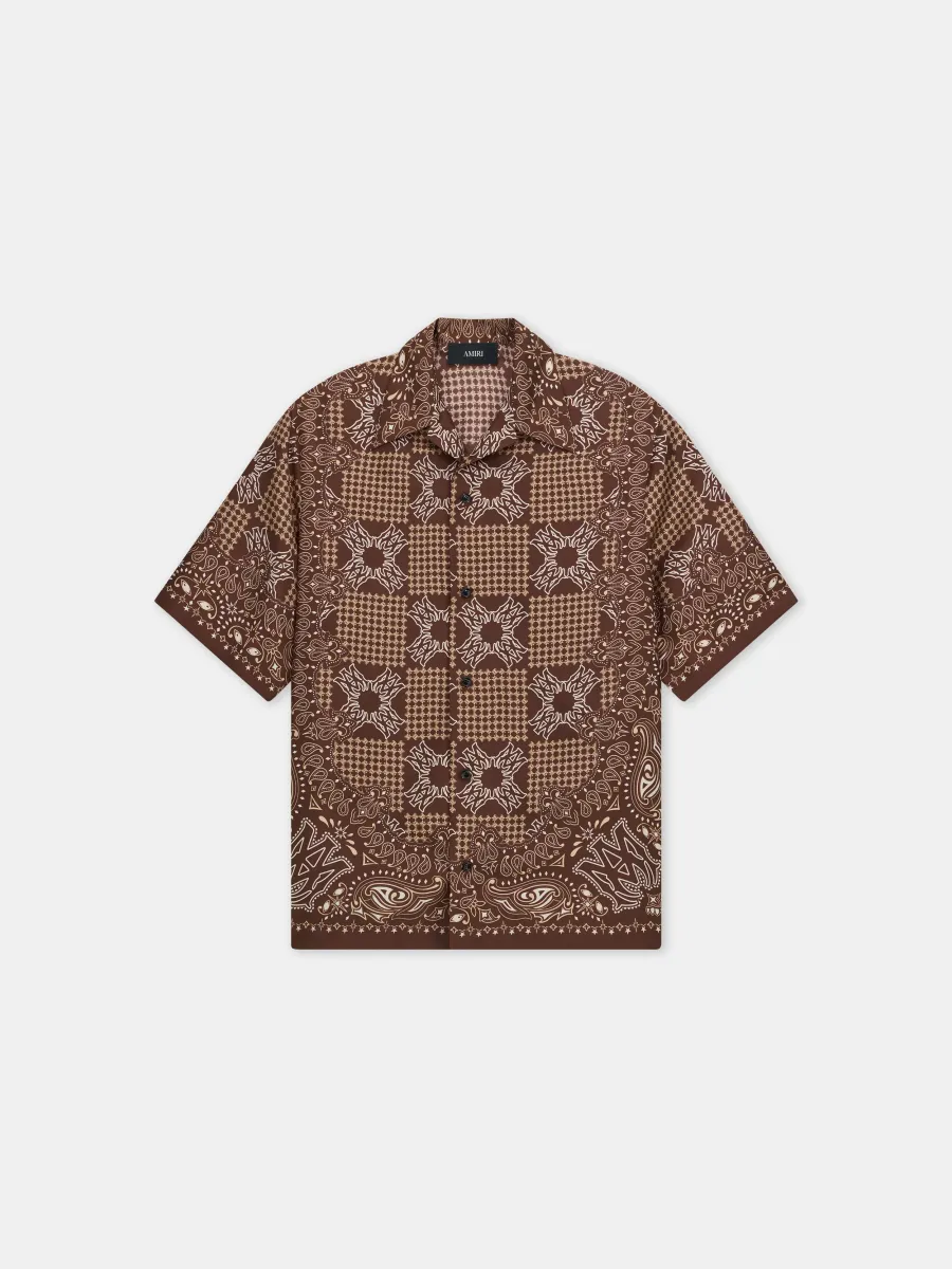 MA CHECK CAMP SHIRT - Tobacco