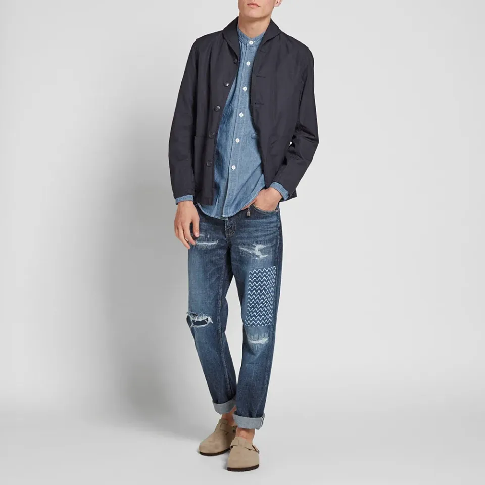 Collarless Shirt