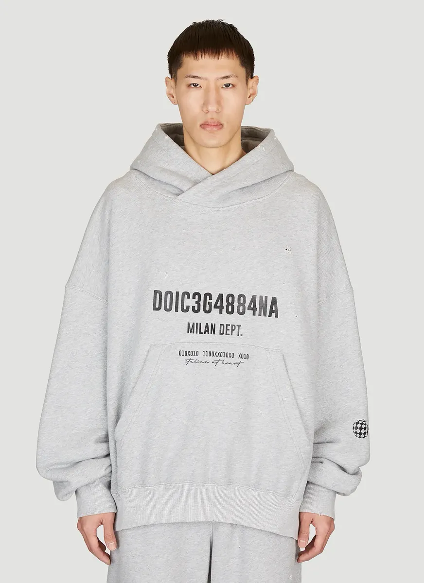 Logo Print Hooded Sweatshirt