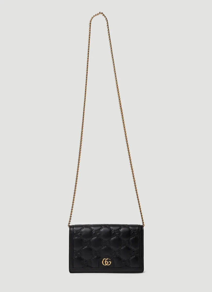 GG Matelassé Chain Wallet