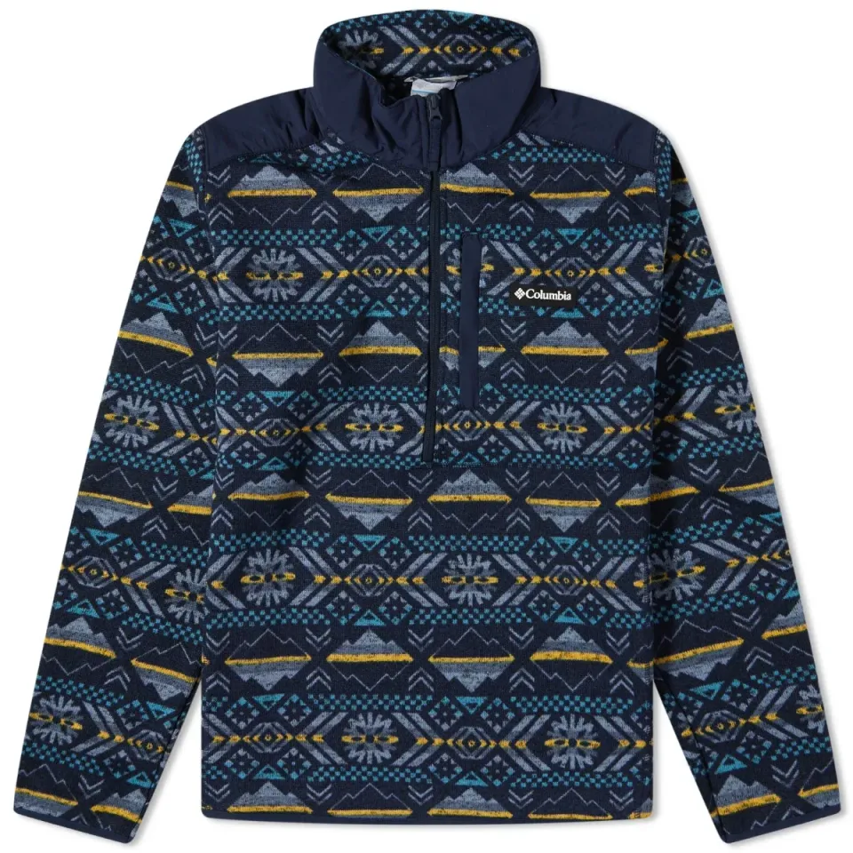 Sweater Weather II Printed Half Zip Fleece