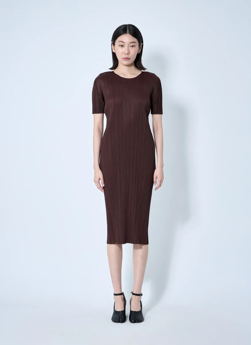 Pleated Midi Dress