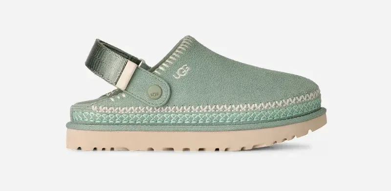 Goldenstar Meadow Accent Clog, Suede/Polyester