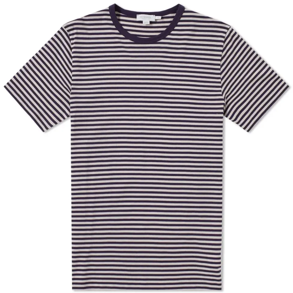 English Stripe Crew Neck Tee