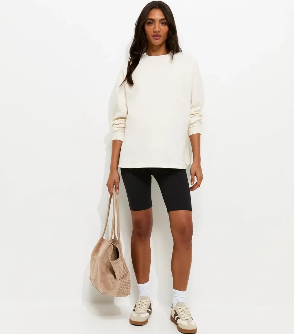 Women's Maternity Black Cycling Shorts