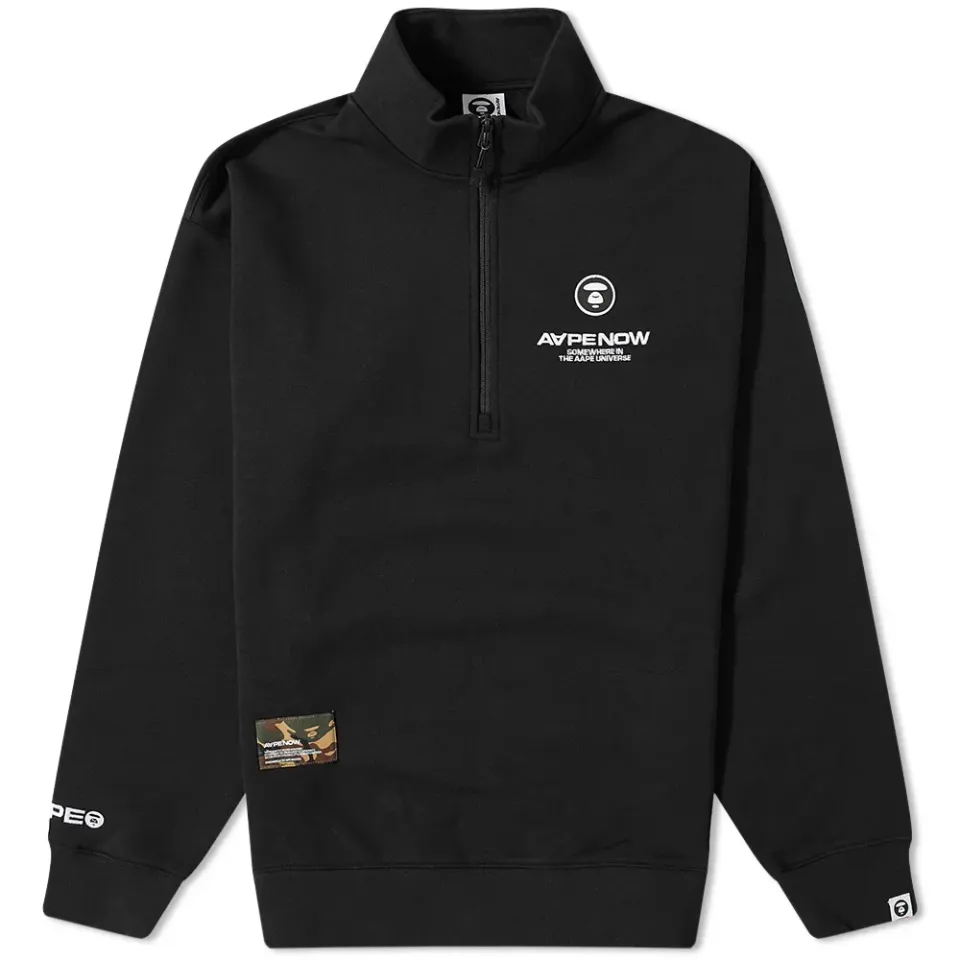 AAPE AAPE Now Quarter Zip Sweat