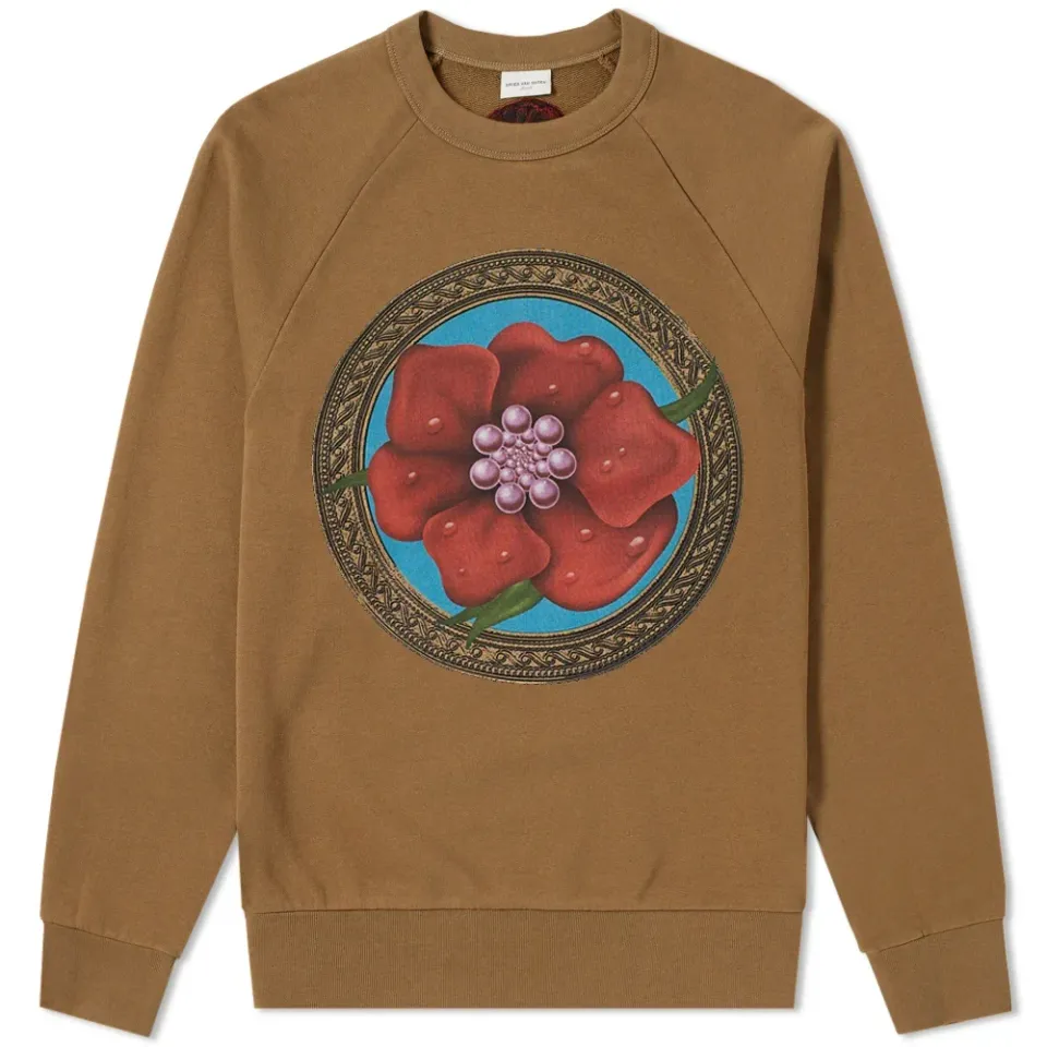 Halberg Flower Print Crew Sweat