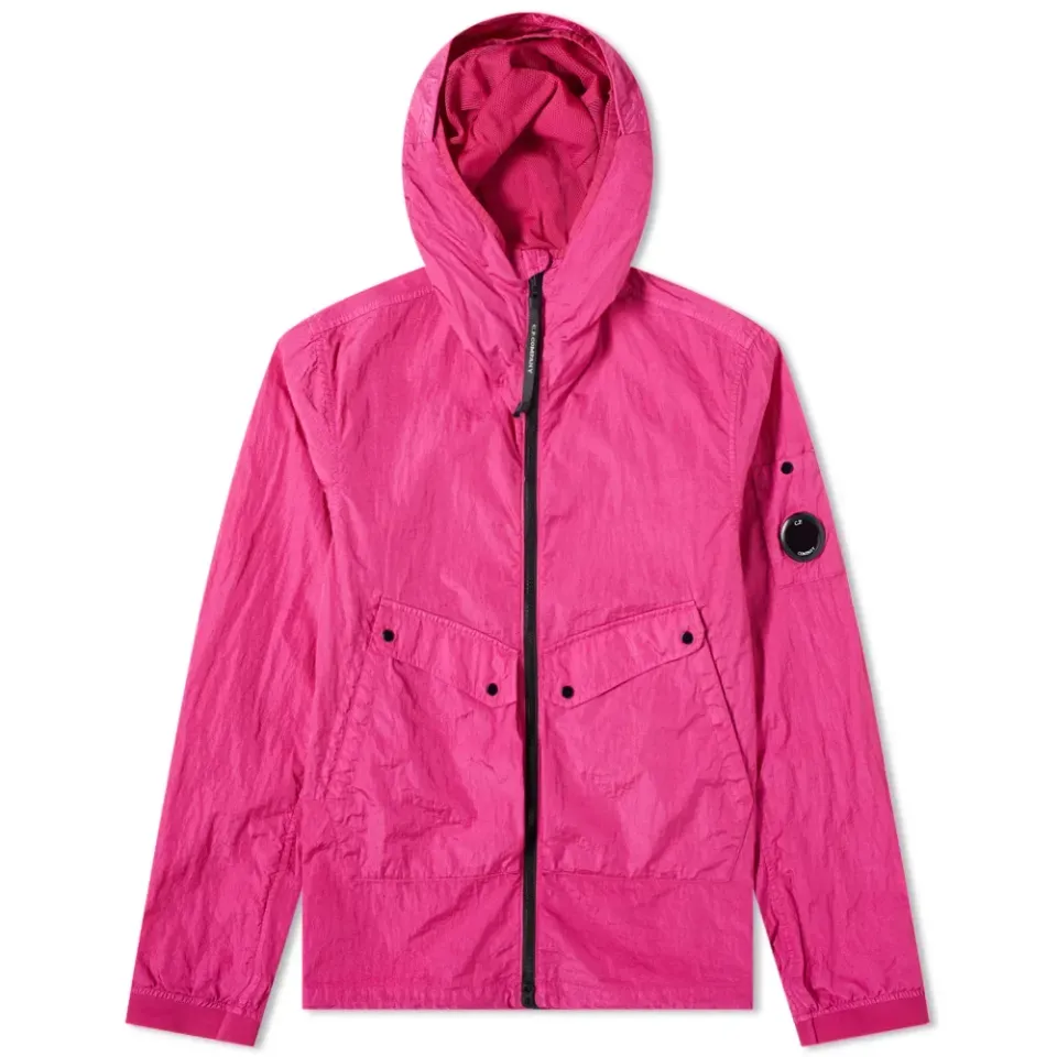 Arm Lens Nylon Hooded Jacket
