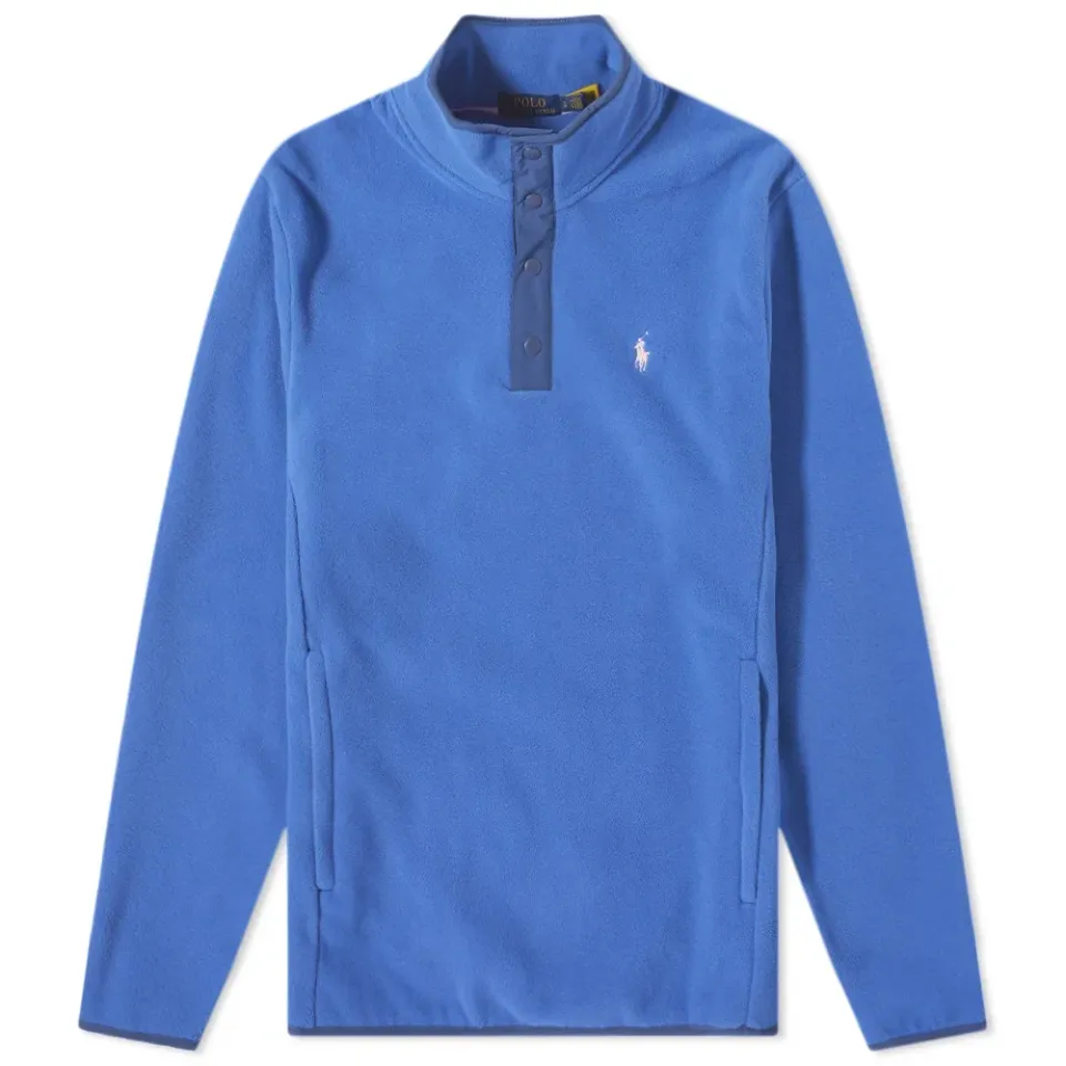 Polar Fleece Quarter Button Sweat