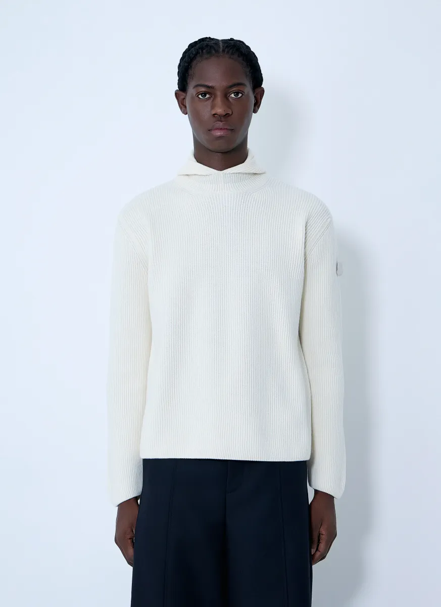 Felted Wool Hooded Sweater