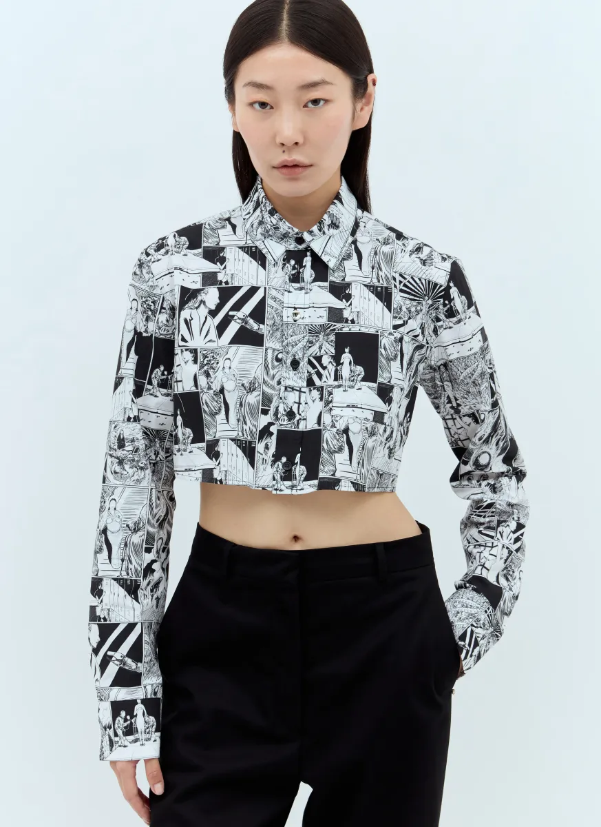 Cropped Graphic Shirt