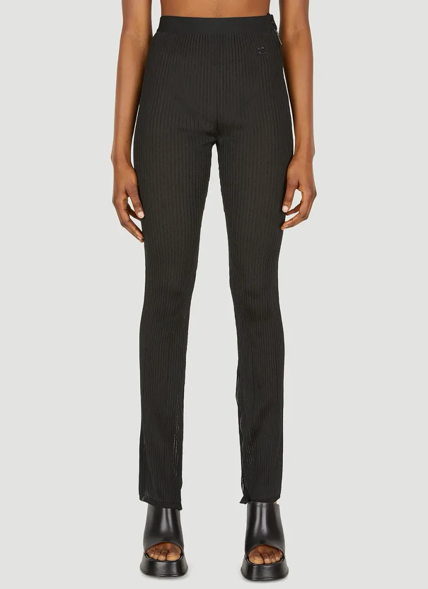 Transparent Knit Pants