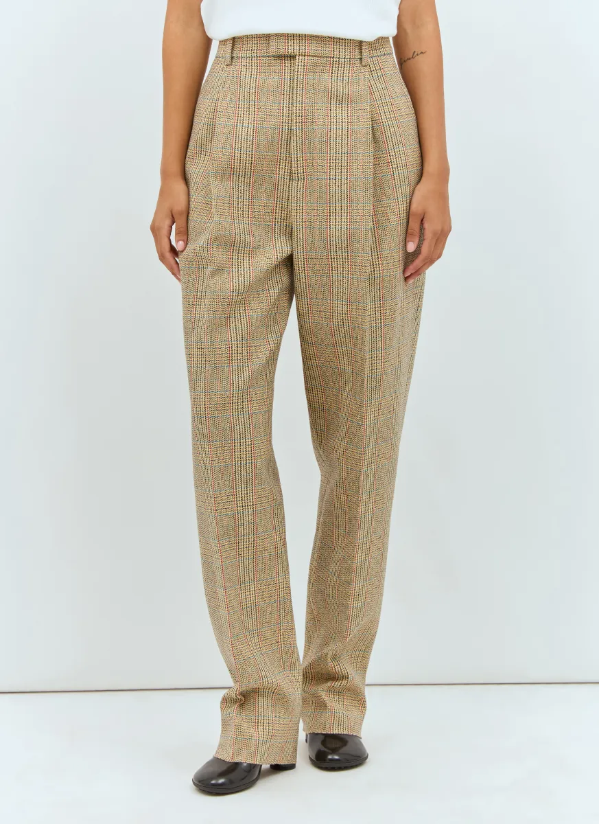 Prince Of Wales Tweed Pants