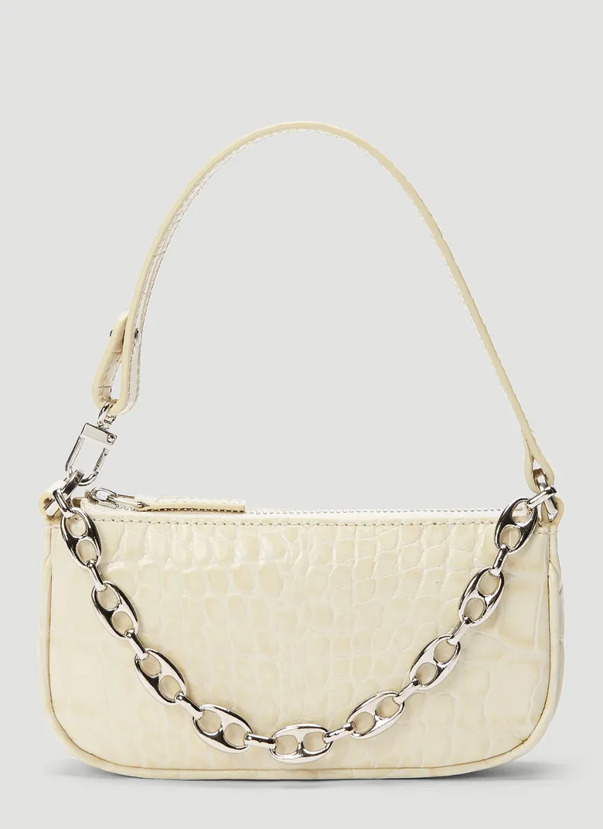 Mini Rachel Crocodile Embossed Shoulder Bag