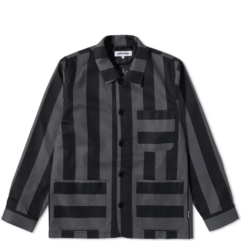 Filigree Striped Chore Jacket