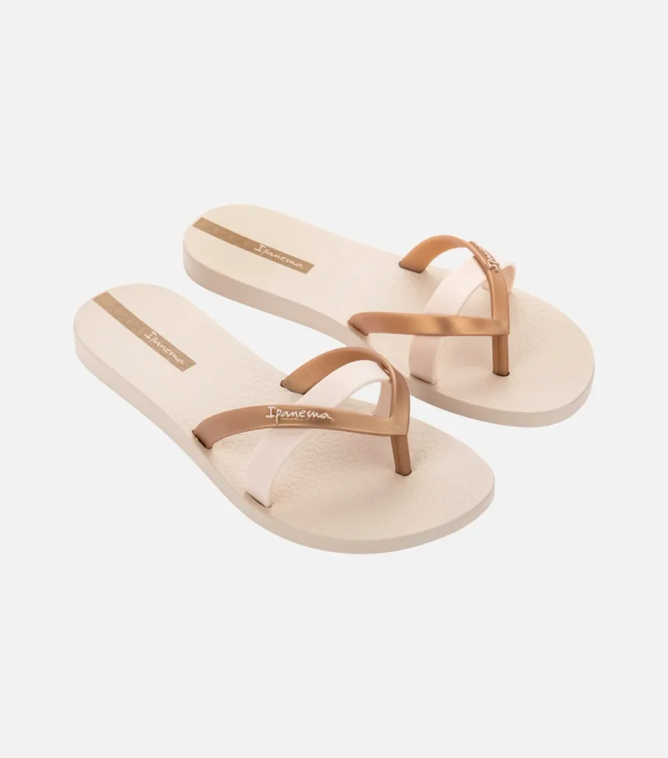 Women's Stone Double Strap Flip Flops