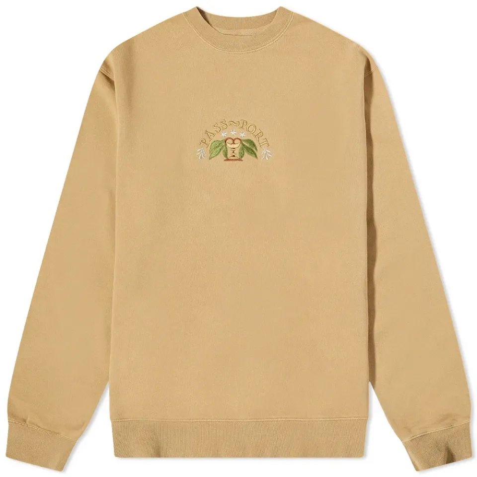 Pass-Port Arched Embroidery Crew Sweat