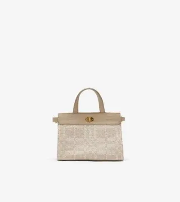 Mini Cotswolds Tote in Natural beige - Women, Linen, Cotton