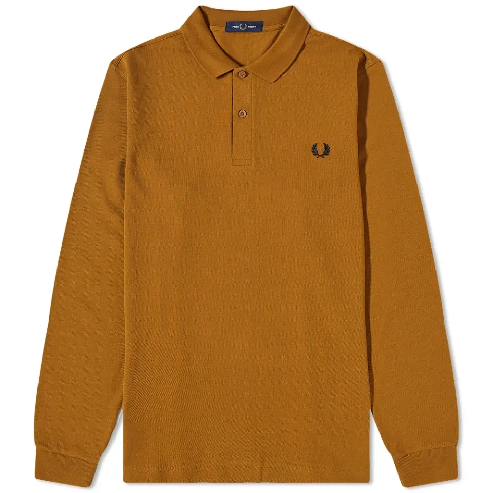 Long Sleeve Plain Polo