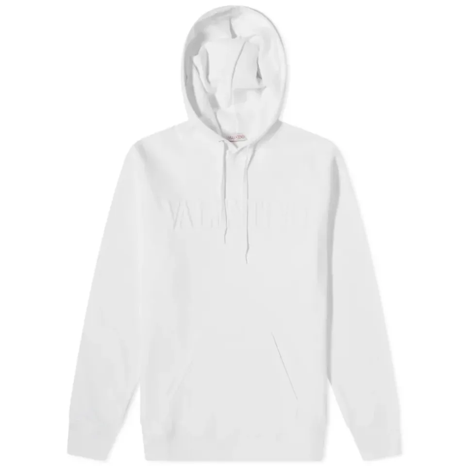 Embossed Logo Oversized Popover Hoodie