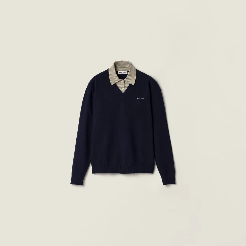 Wool and cashmere sweater