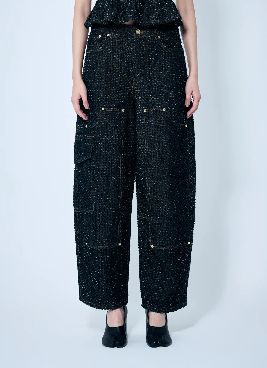 Fluffy Denim Carpenter Jeans