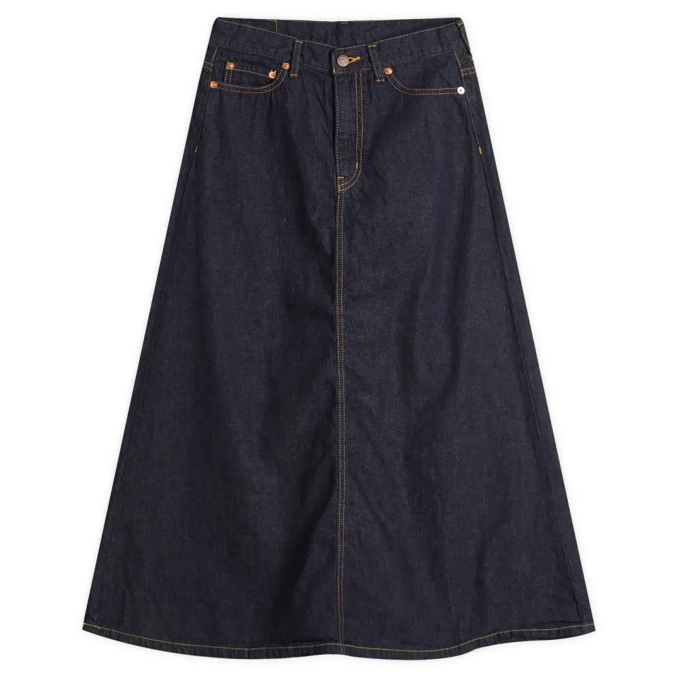 0.5 Pocket Denim Long Skirt