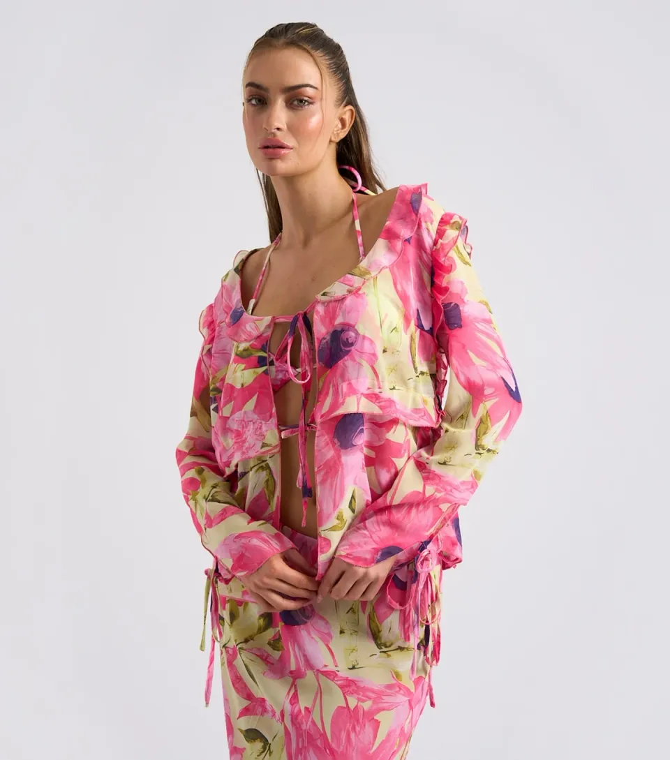 Women's Floral Beach Top