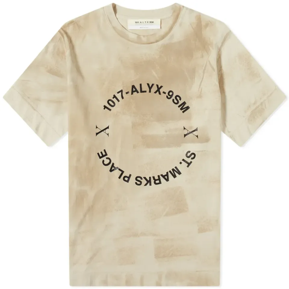 END. x 1017 Alyx 9SM Distressed Treatment Logo T-Shirt