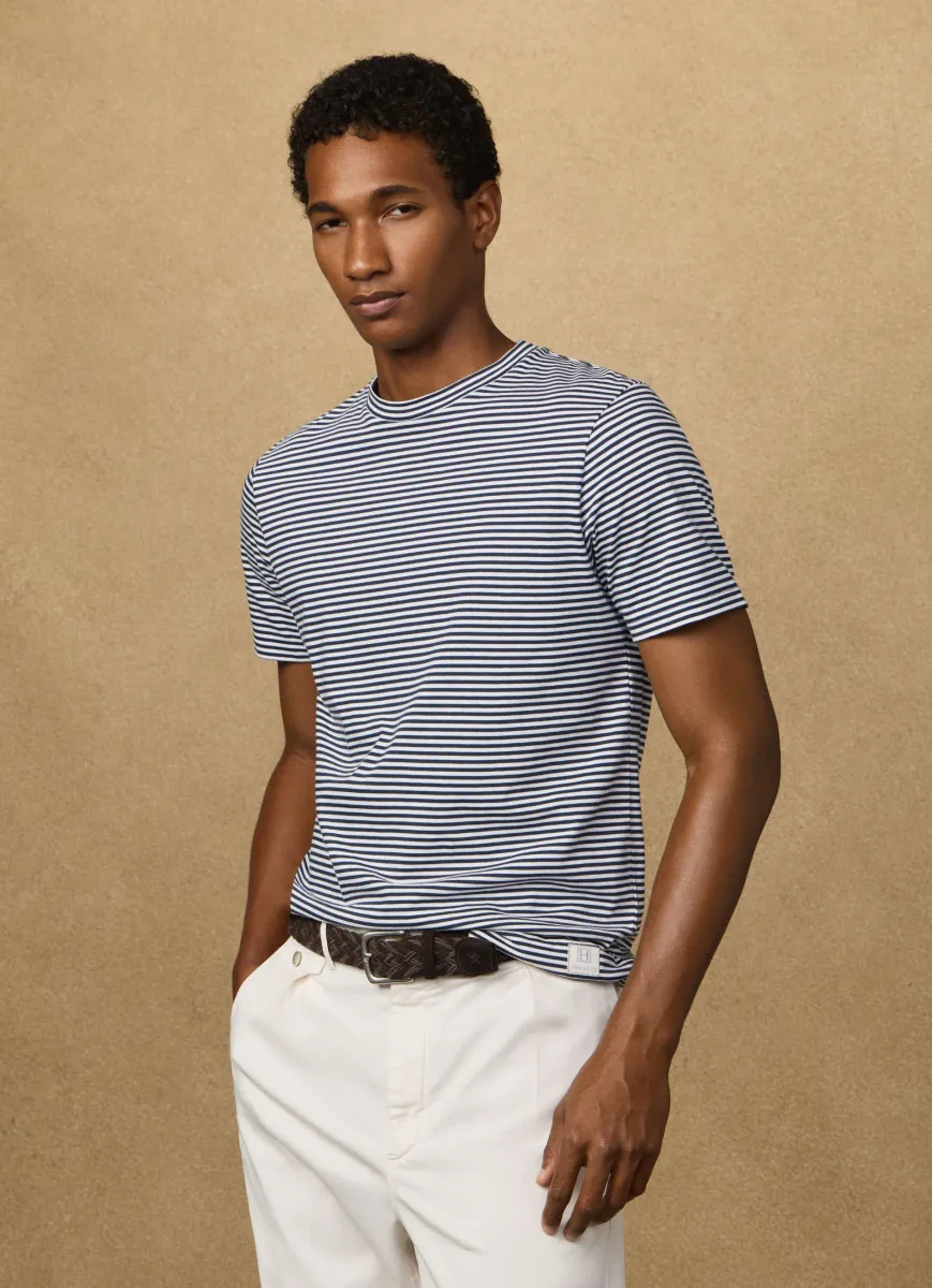 Classic Fit Short Sleeve Striped T-Shirt