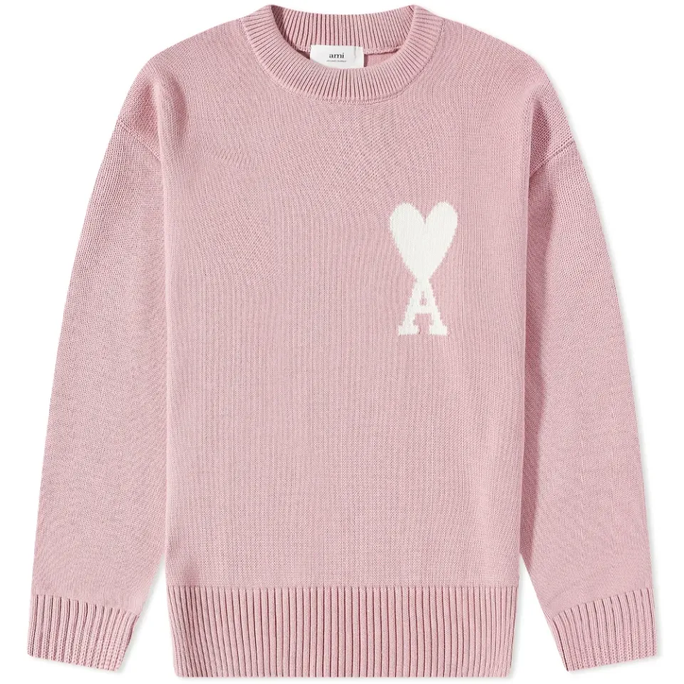 AMI Large A Heart Crew Knit
