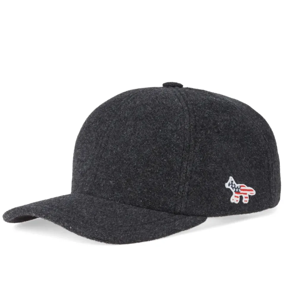 Maison Kitsuné Fox Patch America 6 Panel Cap