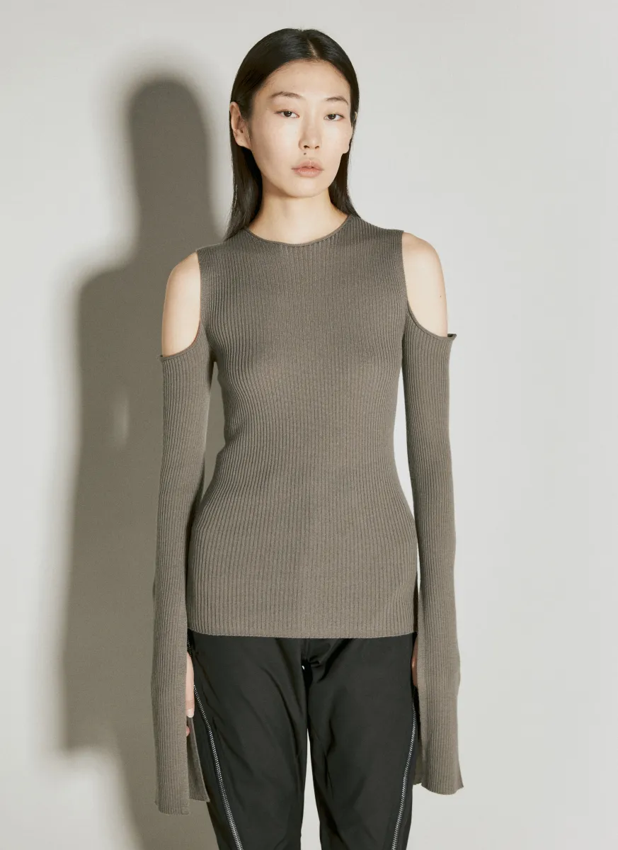 Cape Sleeve Knit Sweater